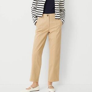 Ann Taylor Weekend Seamed Straight Ankle Pant Baguette Size 0 834766